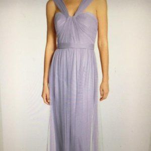 Amsale 'Aisha' Tulle Twisted V-Neck Gown, size 12